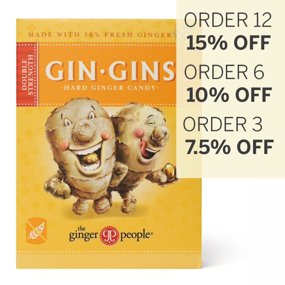 GIN GINS® DOUBLE STRENGTH HARD GINGER CANDY 84g