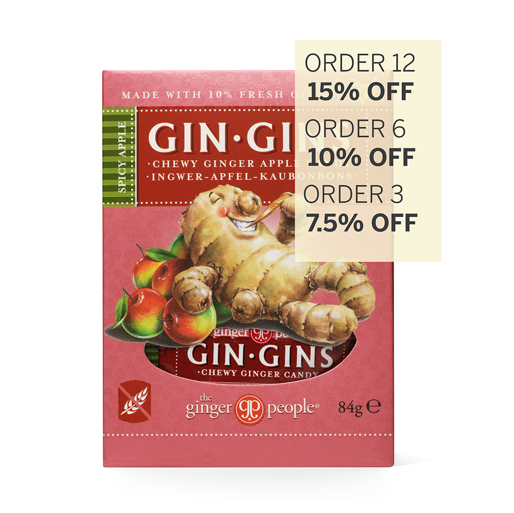 GIN GINS® SPICY APPLE GINGER CHEWS