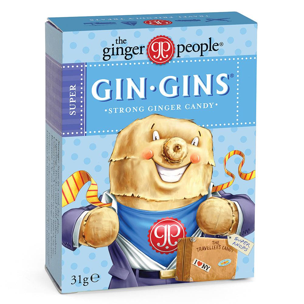 GIN GINS® SUPER STRONG CARAMEL GINGER CANDY 31g